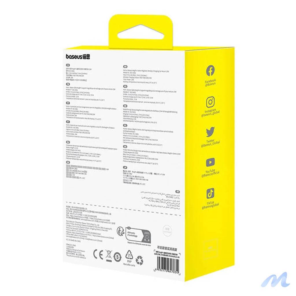 Magnetic Car Phone Holder Baseus MagPro 15W (black)