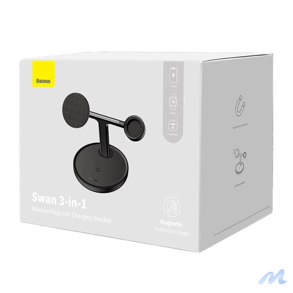 Magnetic Charging Bracket Baseus Swan 3 in 1 20W (black)