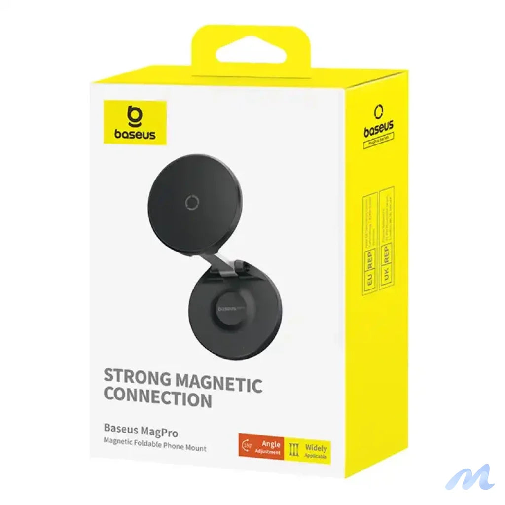 Magnetic Desktop Phone Stand Baseus MagPro self-adhesive (black)