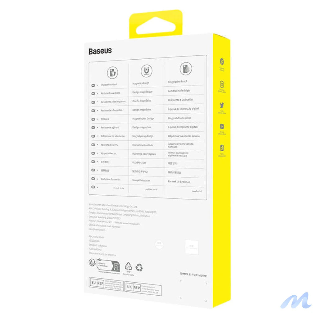Magnetic Phone Case for iP 13 Baseus OS-Lucent Series (Clear)