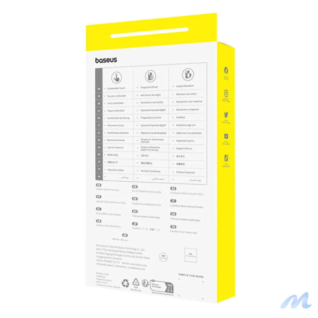 Magnetic Phone Case for iPhone 15 Plus Baseus Fauxther Series (Black)