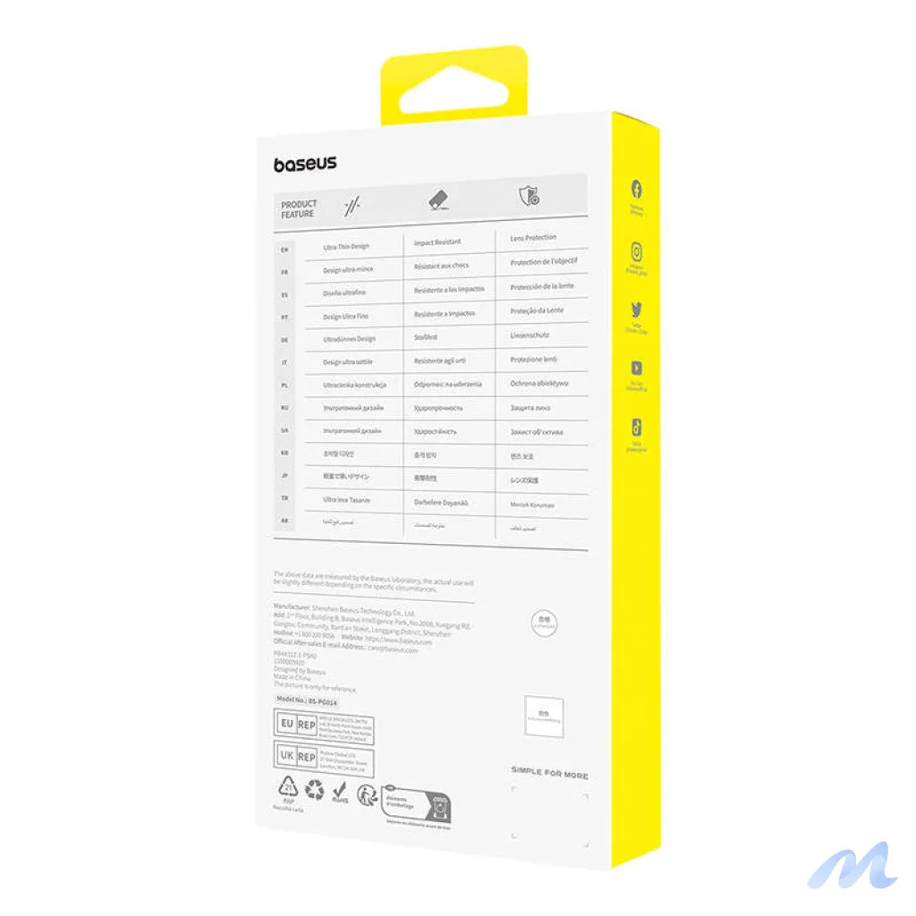 Magnetic Phone Case for iPhone 15 Plus Baseus OS-Lucent Series (Clear)