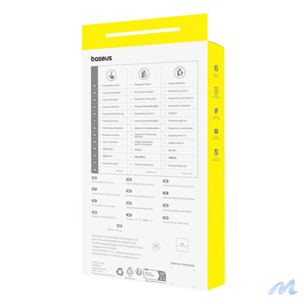 Magnetic Phone Case for iPhone 15 ProMax Baseus Fauxther Series (Black)