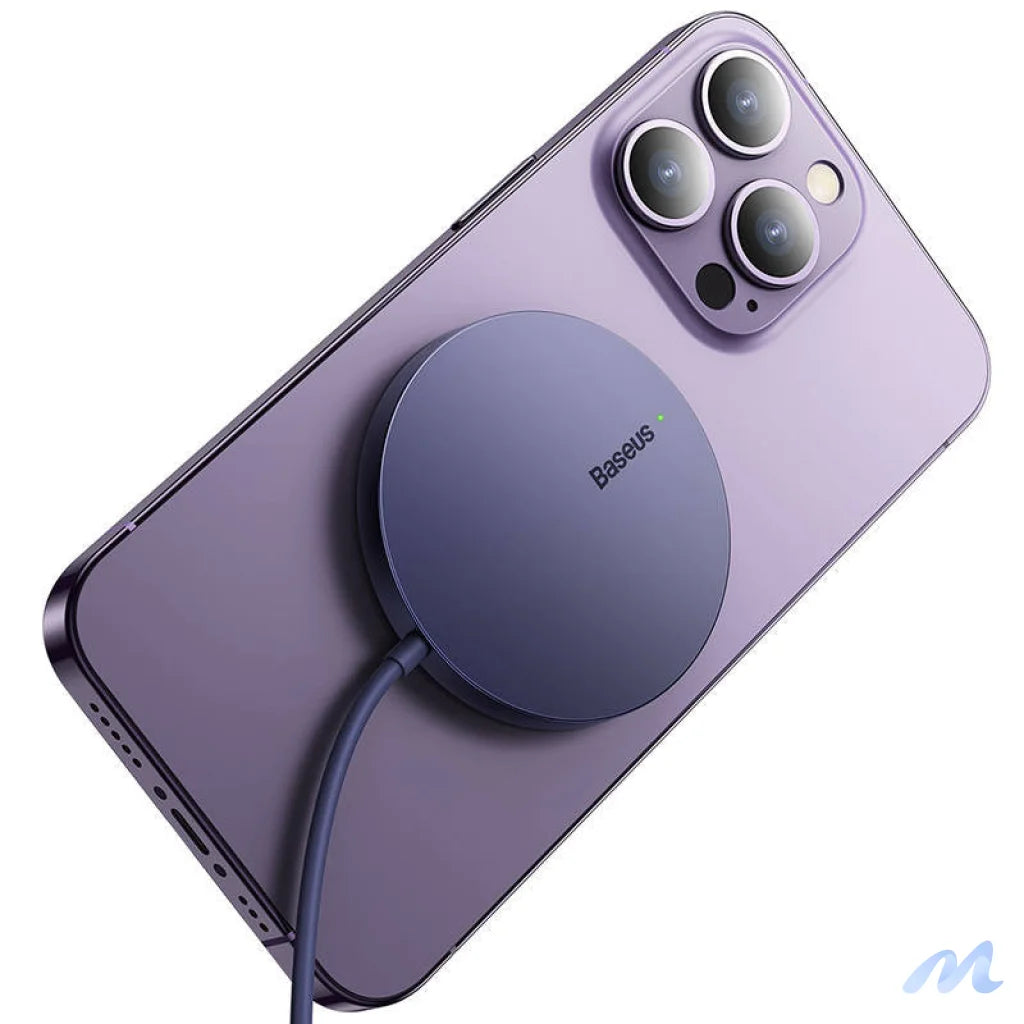 Magnetic Wireless Charger Baseus Simple Mini3 15W (Dusty purple)