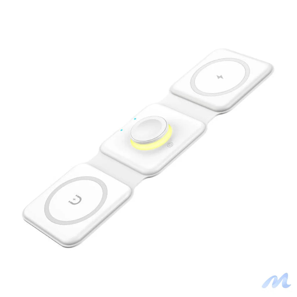 Magnetic wireless charger, Essager, EWXCX3-NMC02, 3w1, 15W (white)
