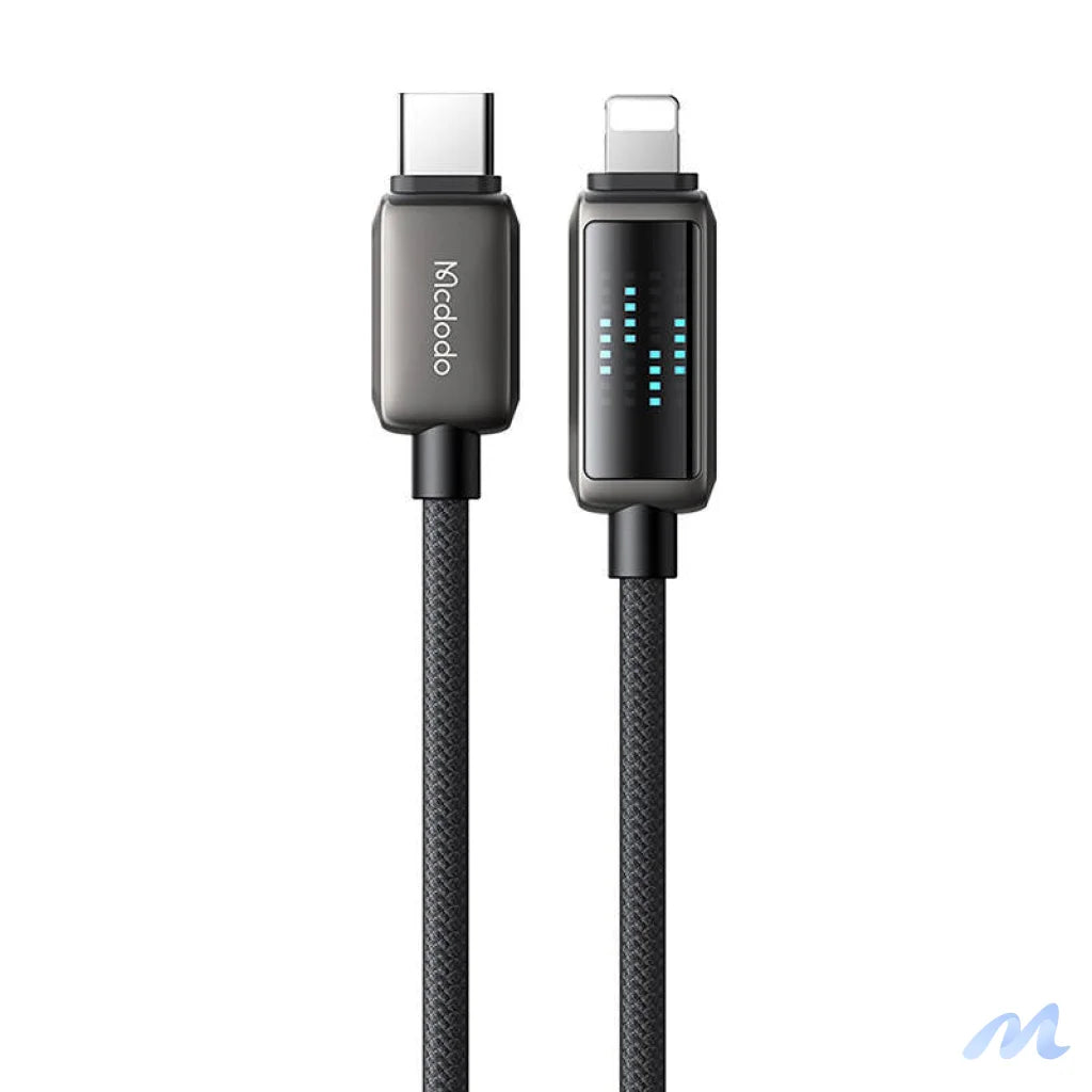 Mcdodo CA-2630 USB-C to Lightning cable, 36W, LED display, 1.2m
