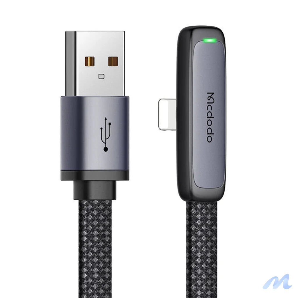 Mcdodo CA-2791 USB to lightning angle cable, 1.8m (black)