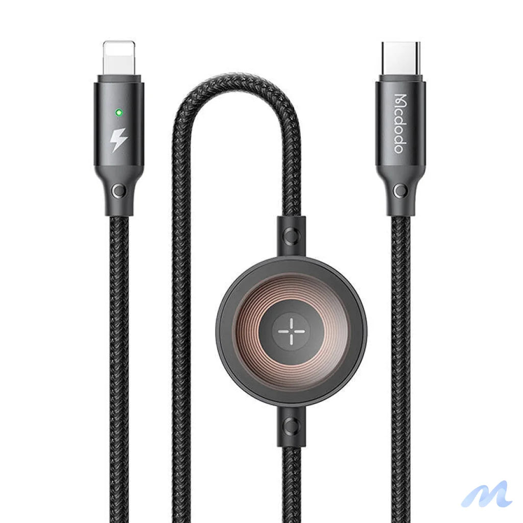 Mcdodo CA-5680 2-in-1 USB-C to Lightning cable + Apple Watch charger, 36W, 1.5m