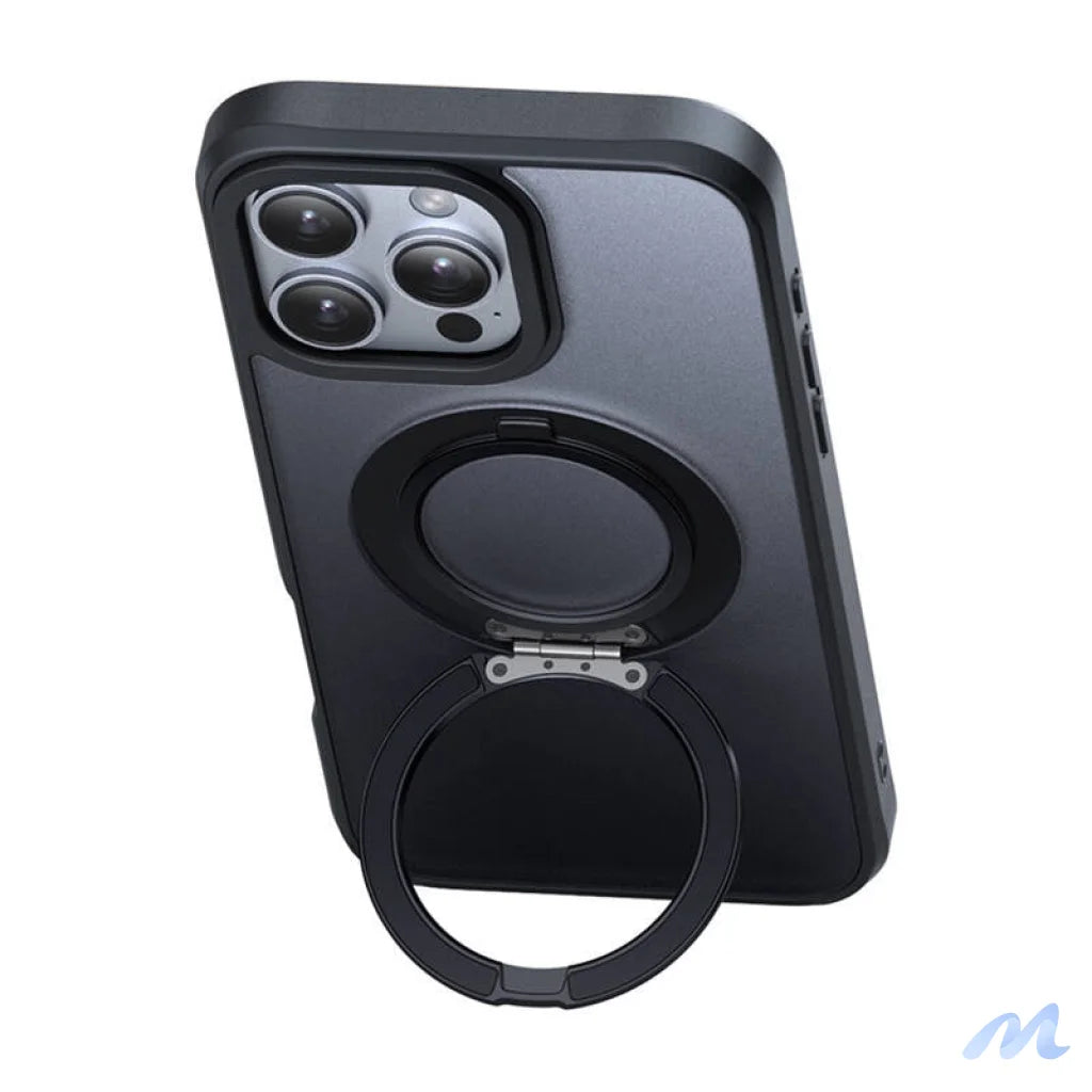 McDodo PC-4933 MagSafe case for iPhone 16 Pro Max with stand (black)