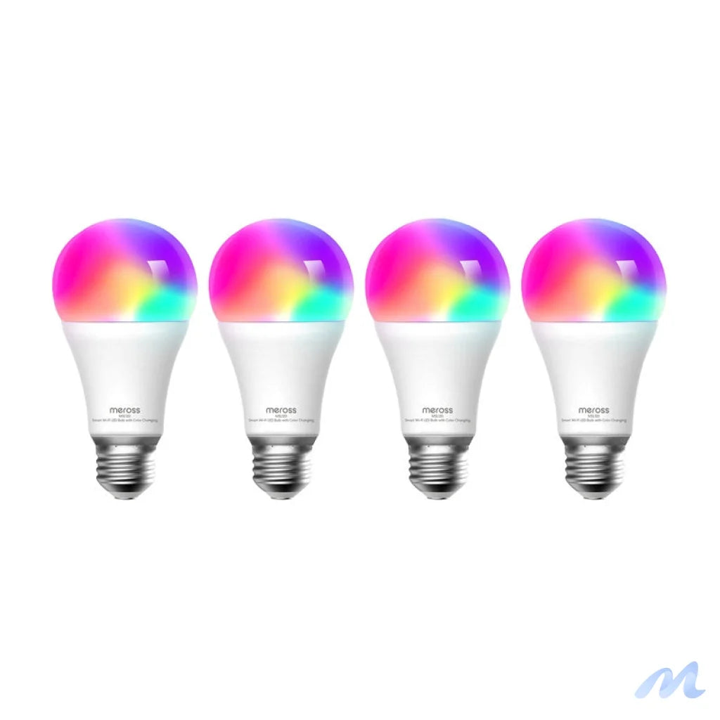 Meross MSL120 WiFi Smart LED Light Bulb (HomeKit) (four-pack)