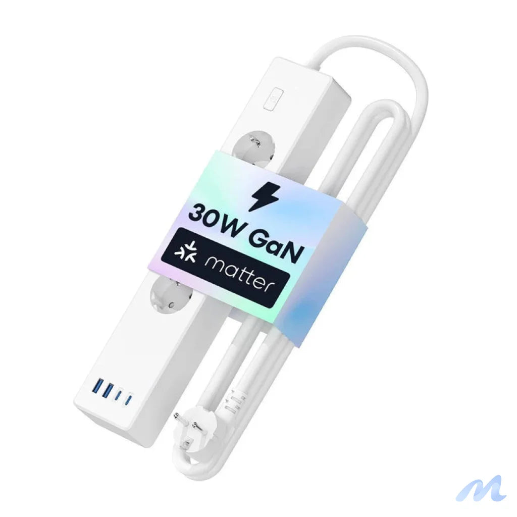 Meross MSP844(EU) smart fast charging power strip, 4 outlets + 2x USB-A + 2x USB-C (Matter)