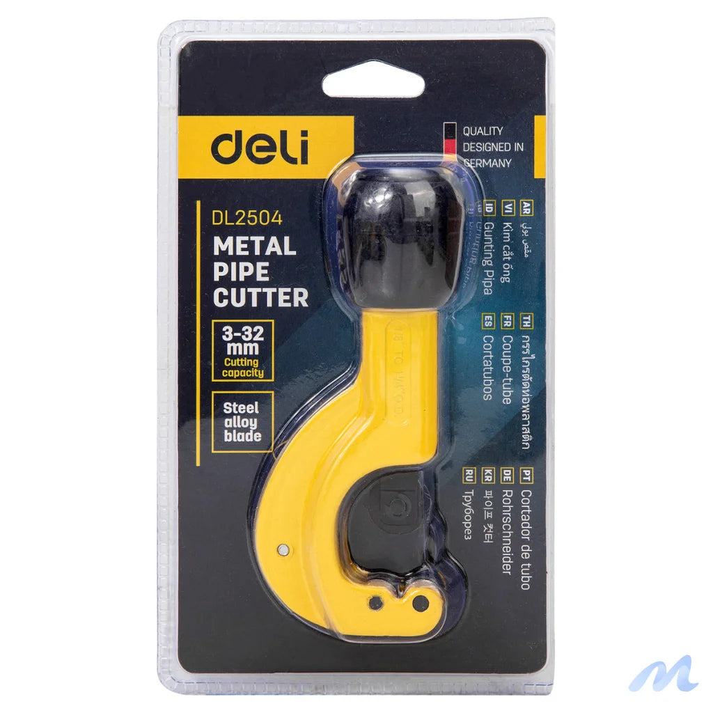 Metal pipe cutter 32mm Deli Tools EDL2504 (yellow)
