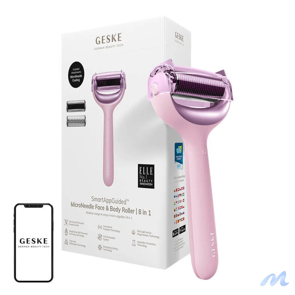 Micro Needle Face&Body Roller 8in1 Geske with APP (starlight)