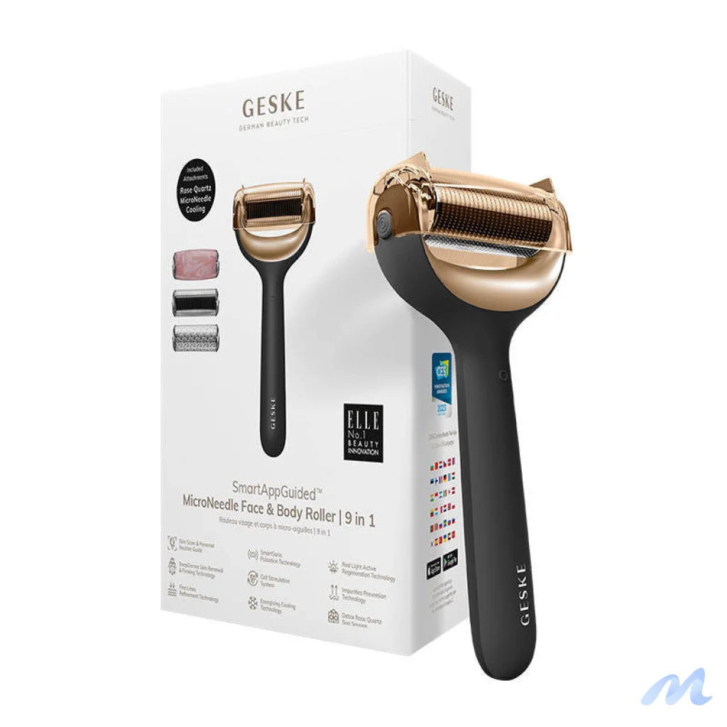 Micro Needle Face&Body Roller 9in1 Geske with APP (gray)