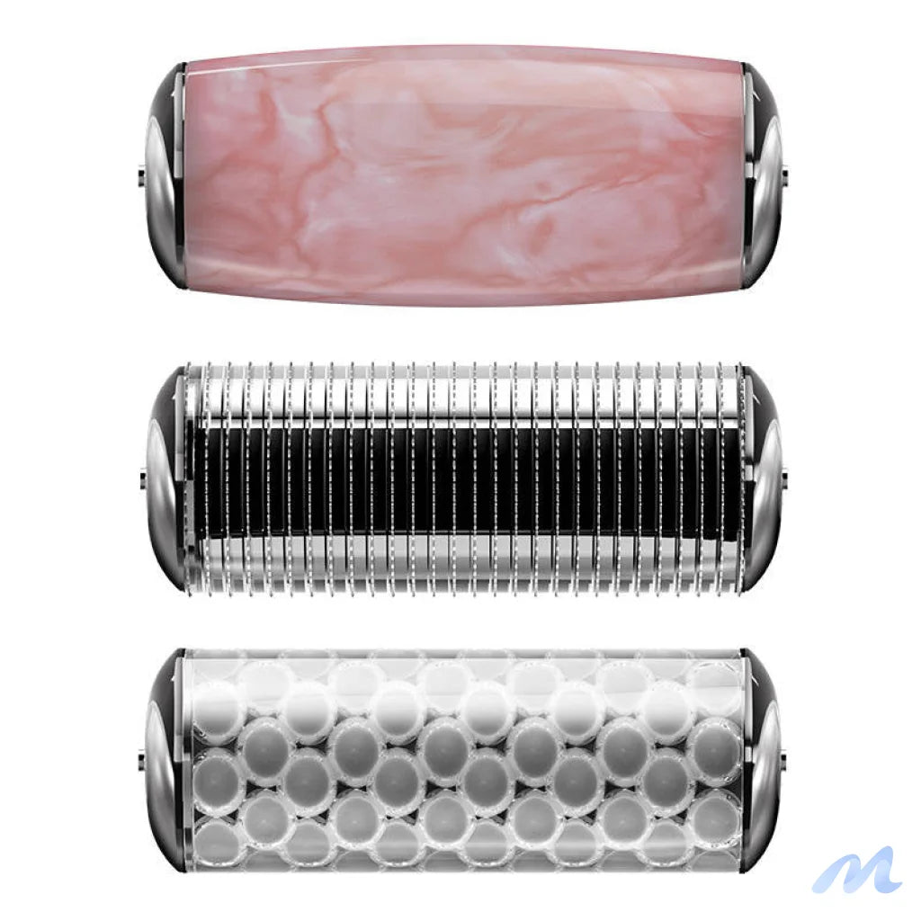 MicroNeedle Face&Body Roller 9in1 Geske with APP (pink)