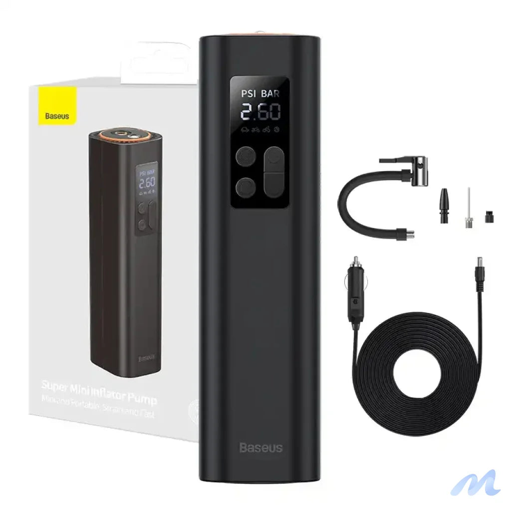 Mini car compressor Baseus (black)