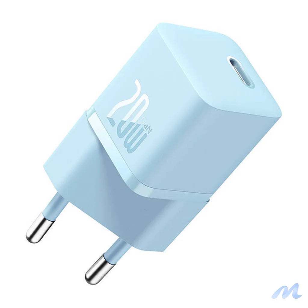 Mini wall charger Baseus GaN5 20W (blue)