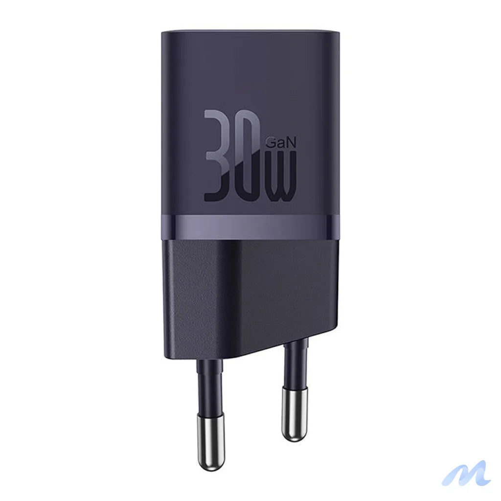 Mini wall charger Baseus GaN5 30W (purple)