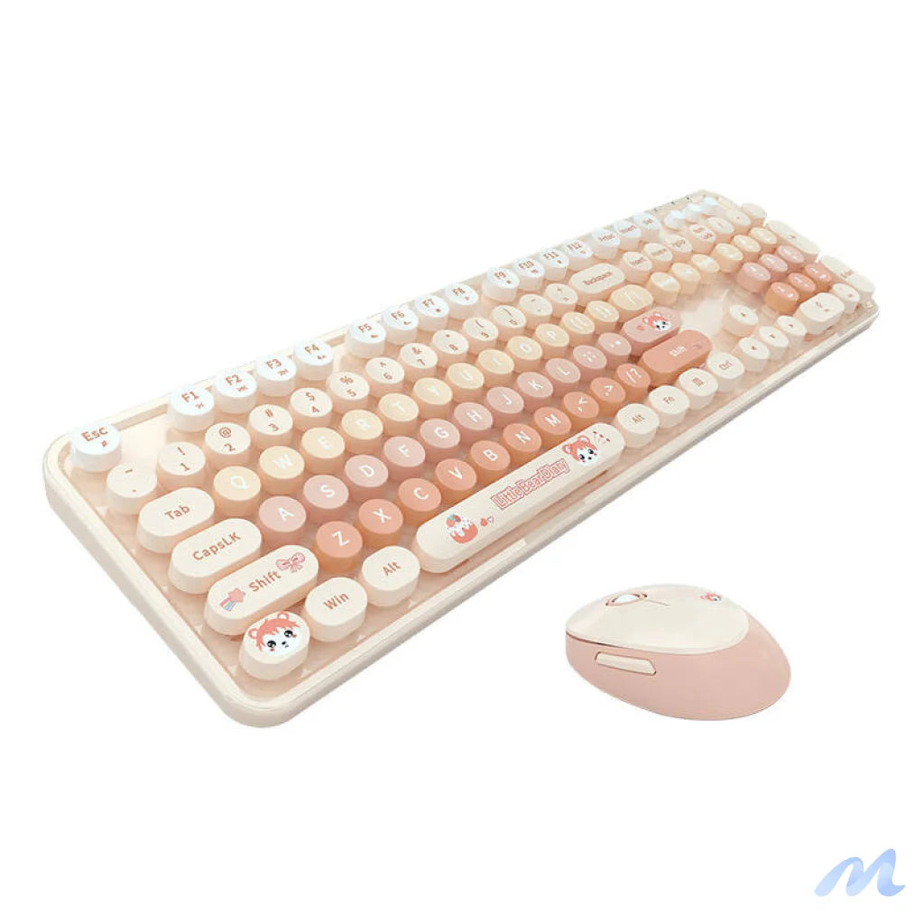 MOFII Sweet New 2.4G Wireless Keyboard + Mouse Set (Orange)