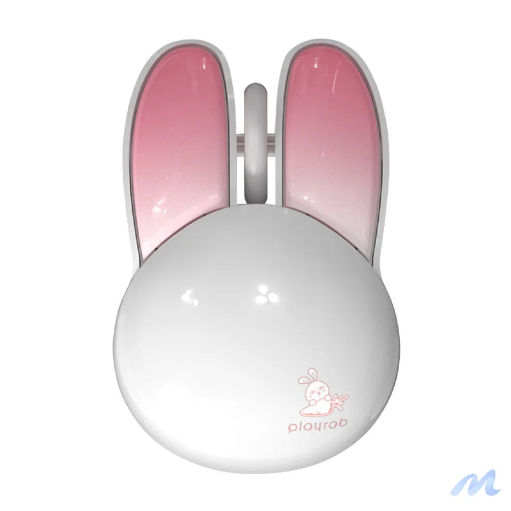 MOFII Wireless Mouse + Bluetooth Rabbit M6DM Glossy (White-Pink)