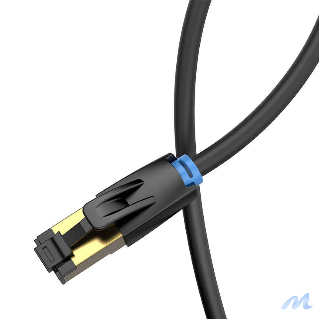 Network Cable CAT8 SFTP Vention IKABF RJ45 Ethernet 40Gbps 1m Black