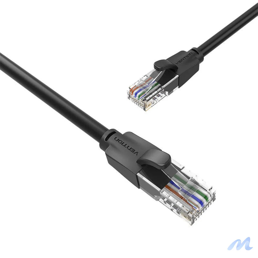 Network Cable UTP CAT6 Vention IBEBK RJ45 Ethernet 1000Mbps 8m (black)