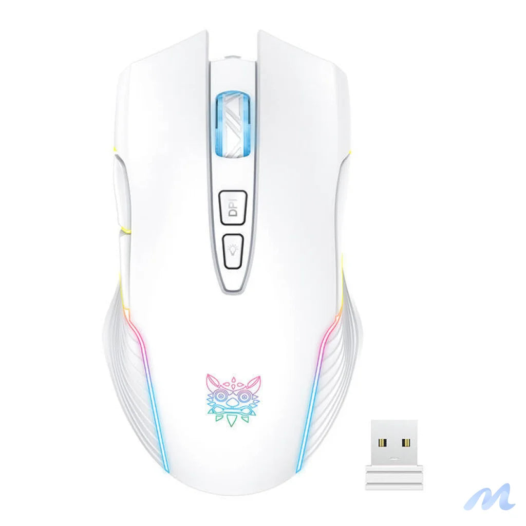 Onikuma CW905 White Wireless Gaming Mouse