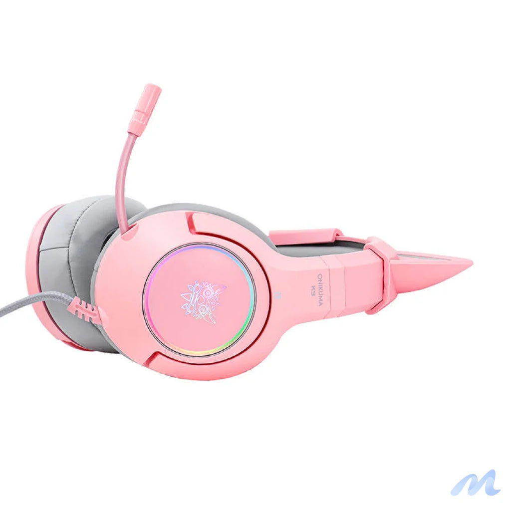 ONIKUMA K9 Pink RGB Gaming Headphones