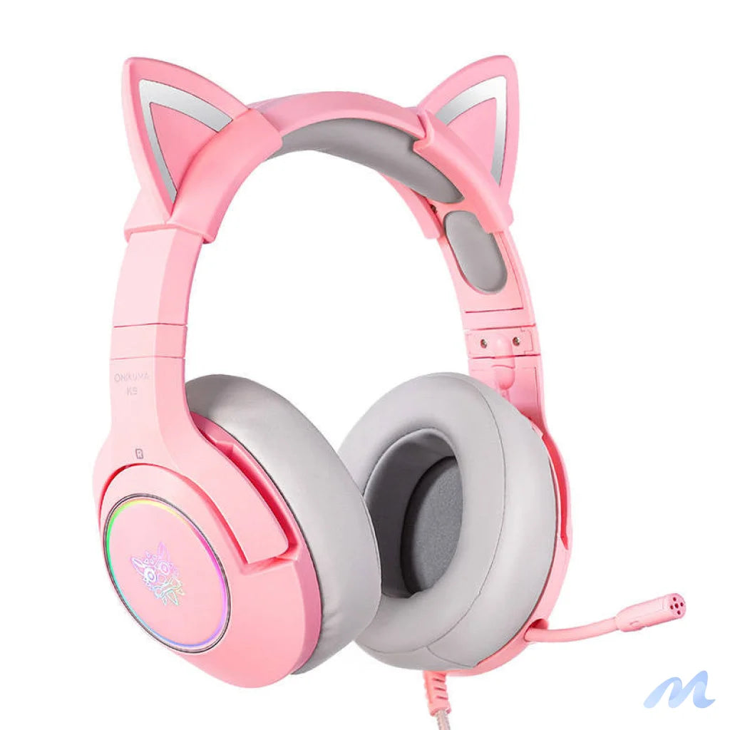 ONIKUMA K9 Pink RGB Gaming Headphones