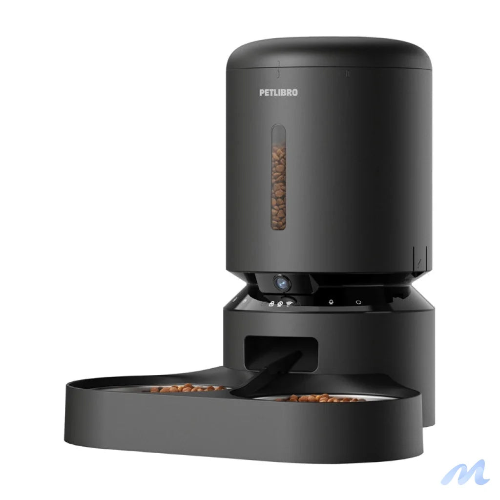 Petlibro Granary camera food dispenser with double bowl, 5L (black)