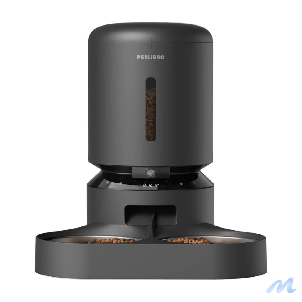 Petlibro Granary camera food dispenser with double bowl, 5L (black)