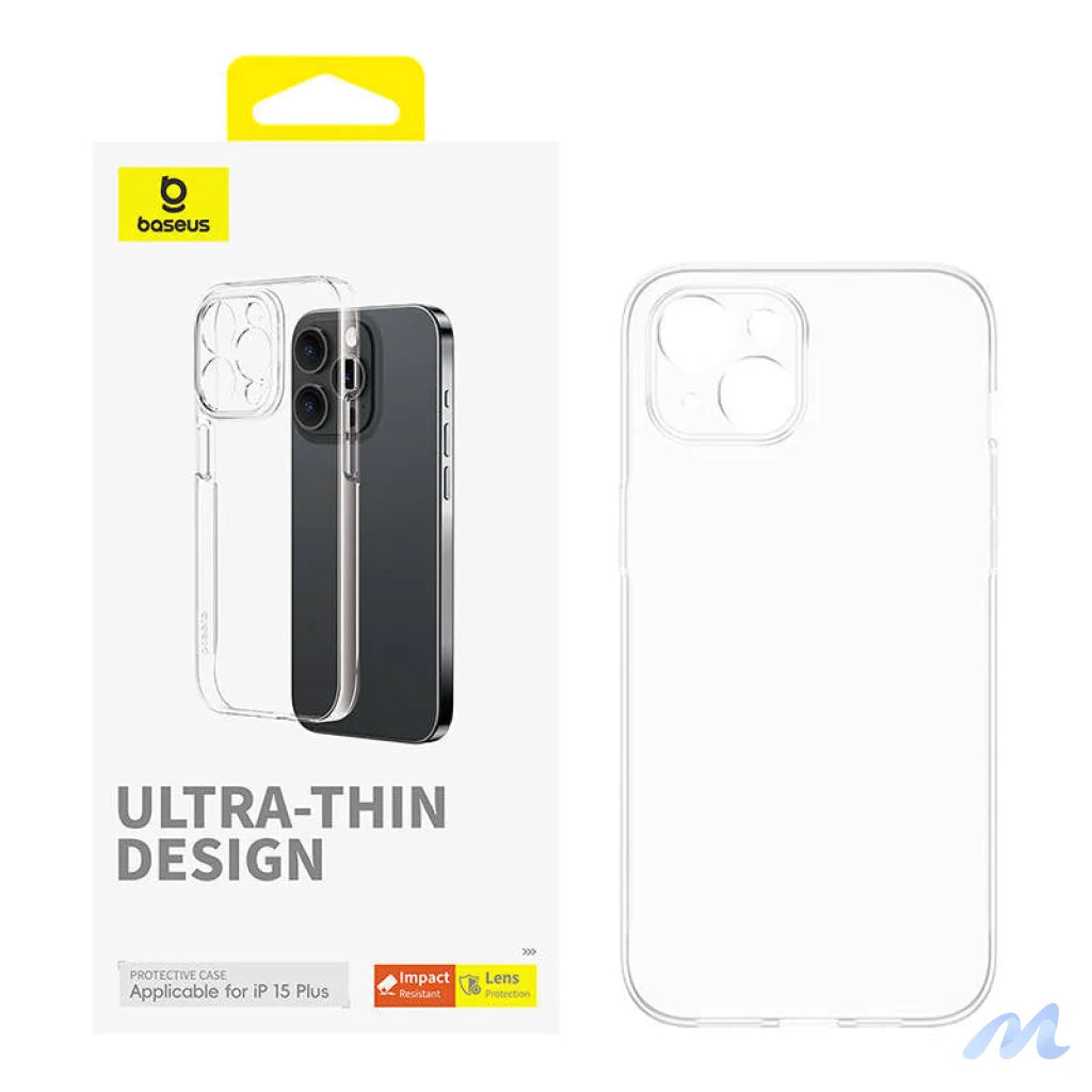 Phone Case for iPhone 15 Plus Baseus OS-Lucent Series (Clear)