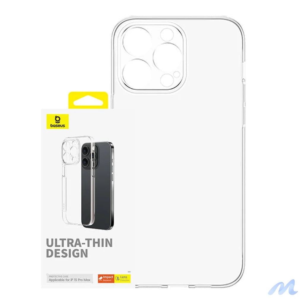 Phone Case for iPhone 15 ProMax Baseus OS-Lucent Series (Clear)
