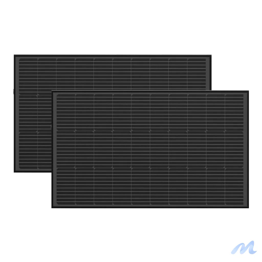Photovoltaic panel set 2x EcoFlow 100W (rigid structure)