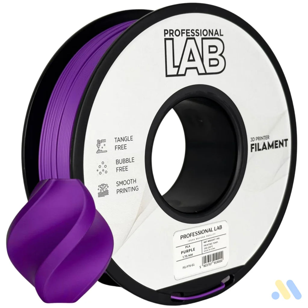 PLA is a basic and user-friendly filament, perfect for beginners. It prints easily, has good layer adhesion, and low warping.
