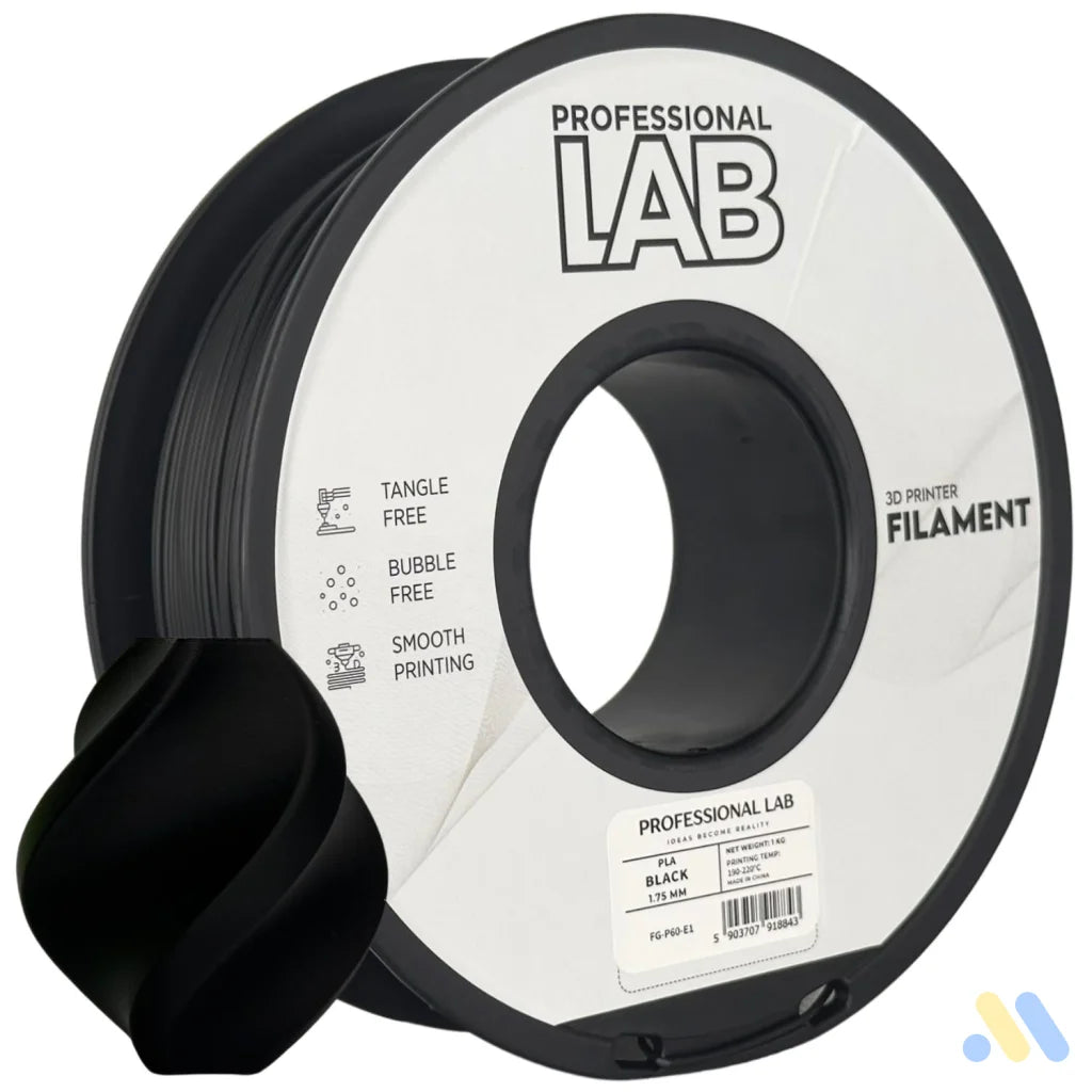 PLA is a basic and user-friendly filament, perfect for beginners. It prints easily, has good layer adhesion, and low warping.