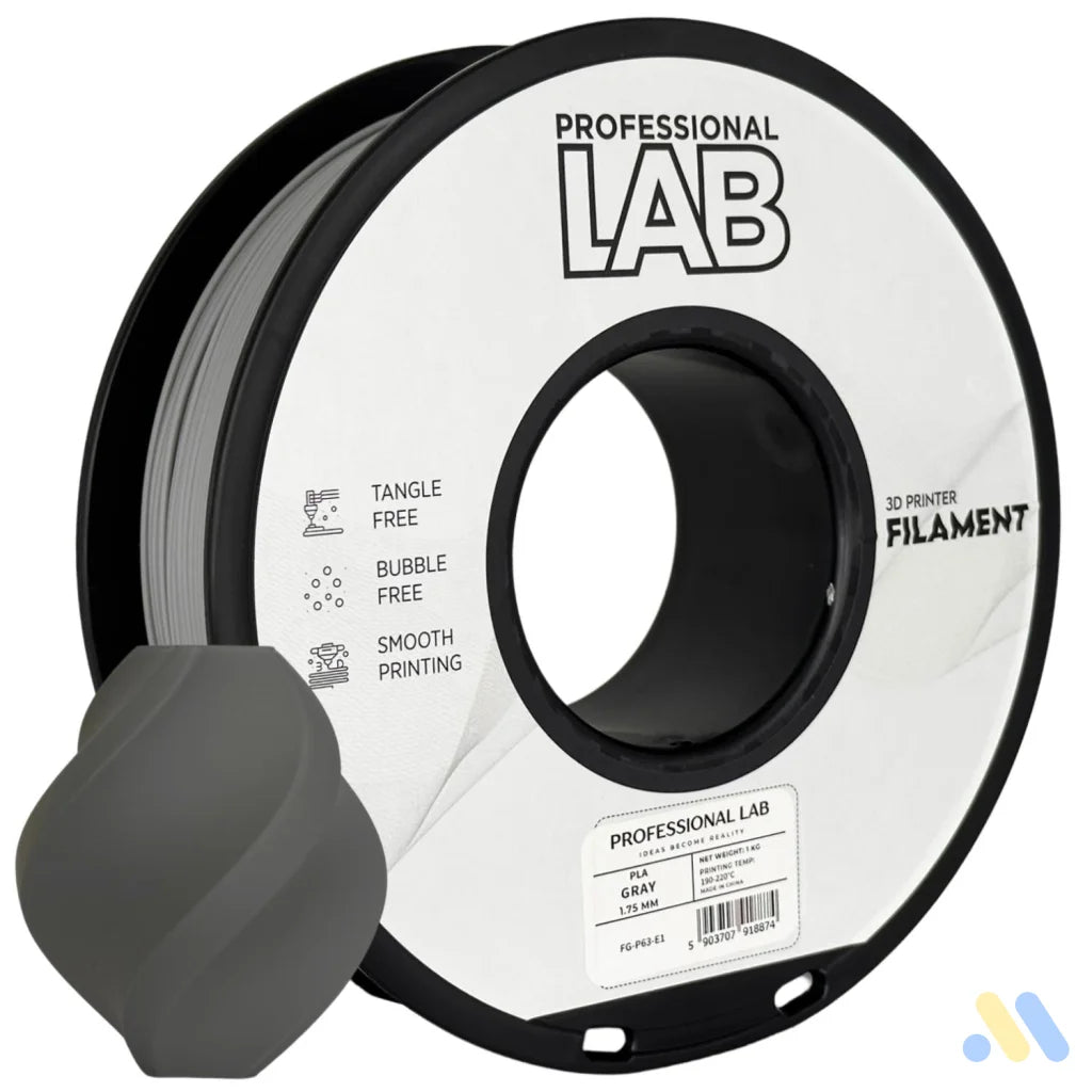 PLA is a basic and user-friendly filament, perfect for beginners. It prints easily, has good layer adhesion, and low warping.