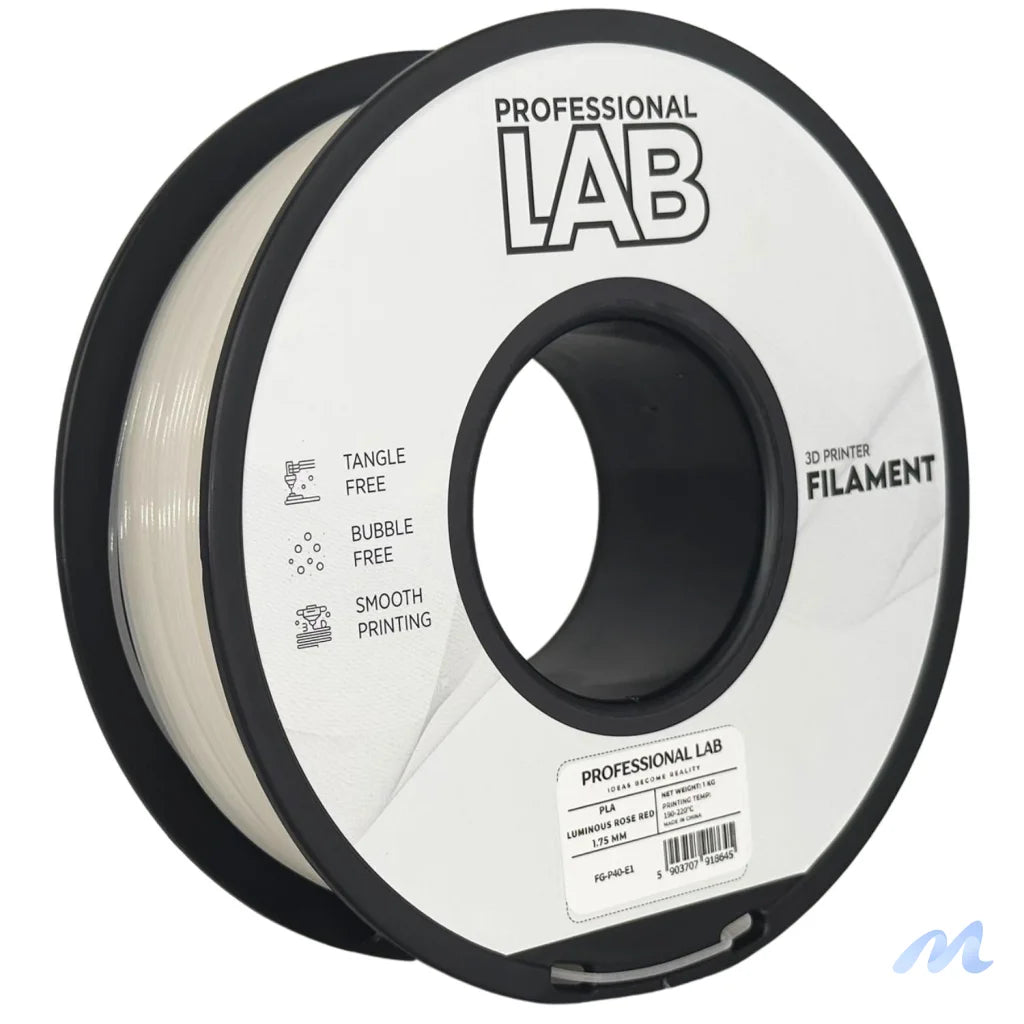 PLA Luminous is a glow-in-the-dark filament that absorbs light and emits it in the dark, perfect for decorative or artistic prints. It contains phosphorescent particles, so a hardened steel nozzle is recommended for long-term use.