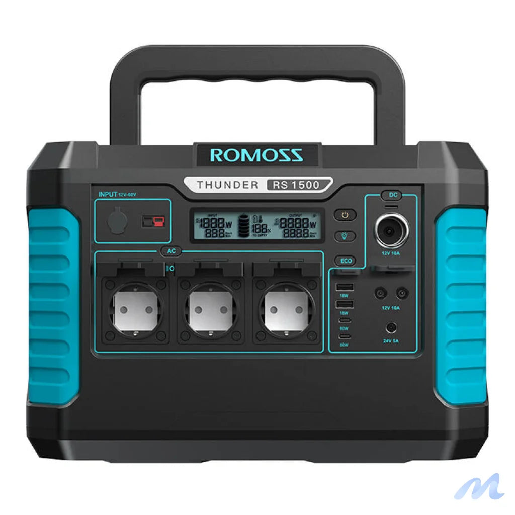 Portable Power Station Romoss RS1500 Thunder Series, 1500W, 1328Wh