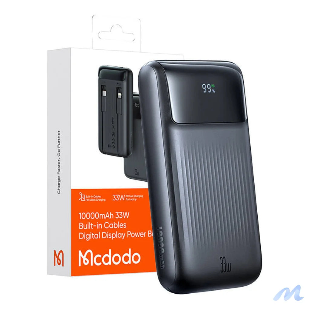 Power Bank Mcdodo MC-0231 Digital Dis 10000mAh, 33W (black)