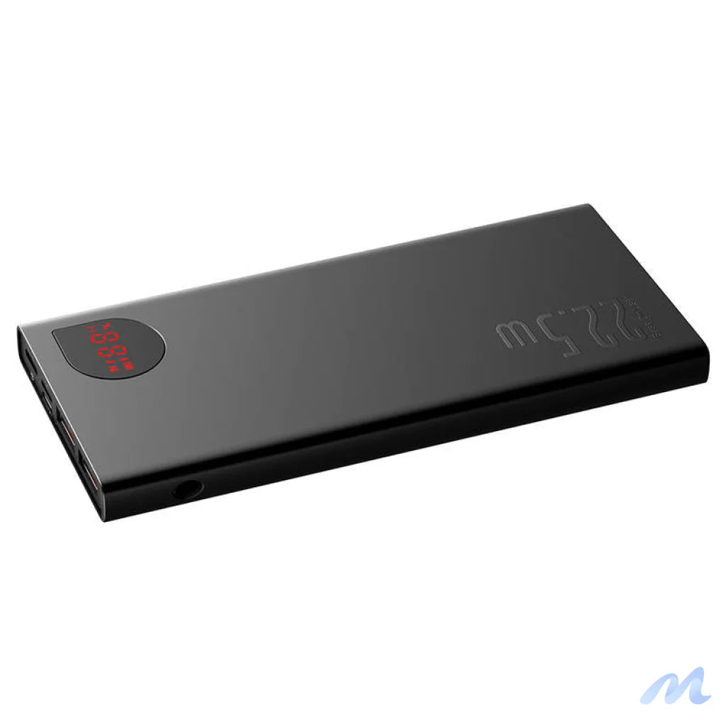 Powerbank Baseus Adaman Metal, 10000mAh, 2xUSB, USB-C, Lightning, MicroUSB 22.5W (black)
