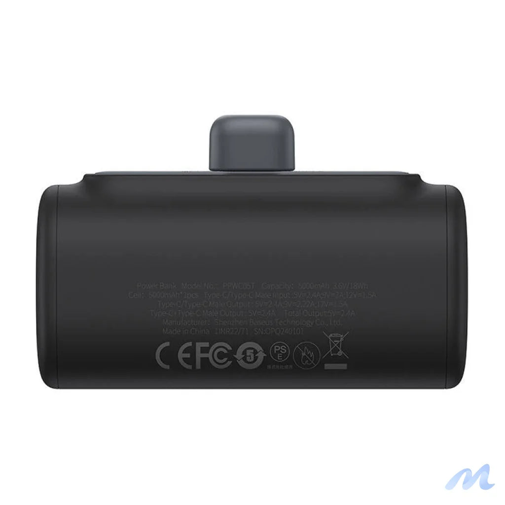 Powerbank Baseus Compact 5000mAh, 20W, USB-C (black)