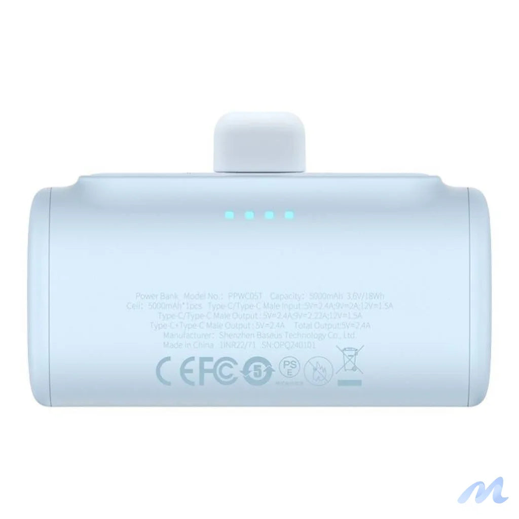 Powerbank baseus Compact USB-C 5000mAh, 20W (blue)