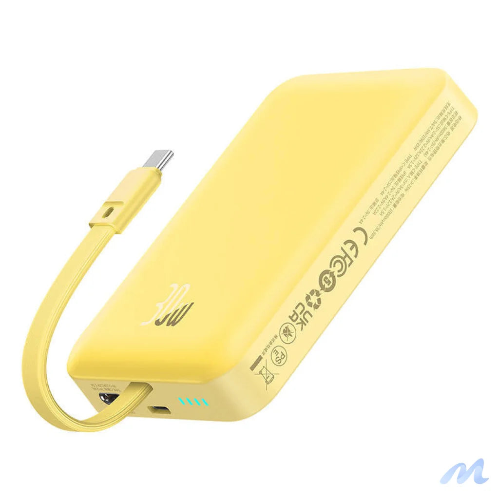 Powerbank Baseus Magnetic Mini 10000mAh 30W MagSafe (yellow)
