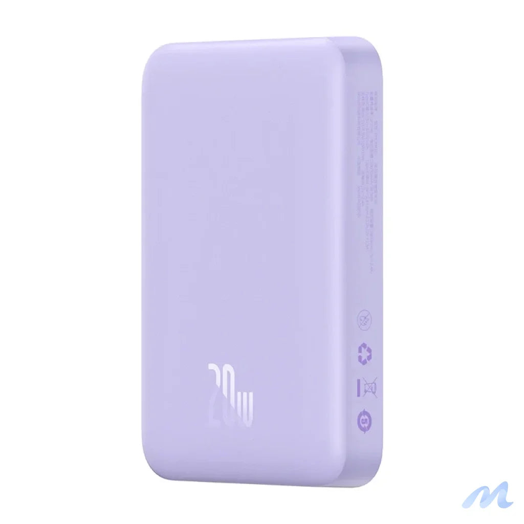 Powerbank Baseus Magnetic Mini 10000mAh, USB-C 20W MagSafe (purple)