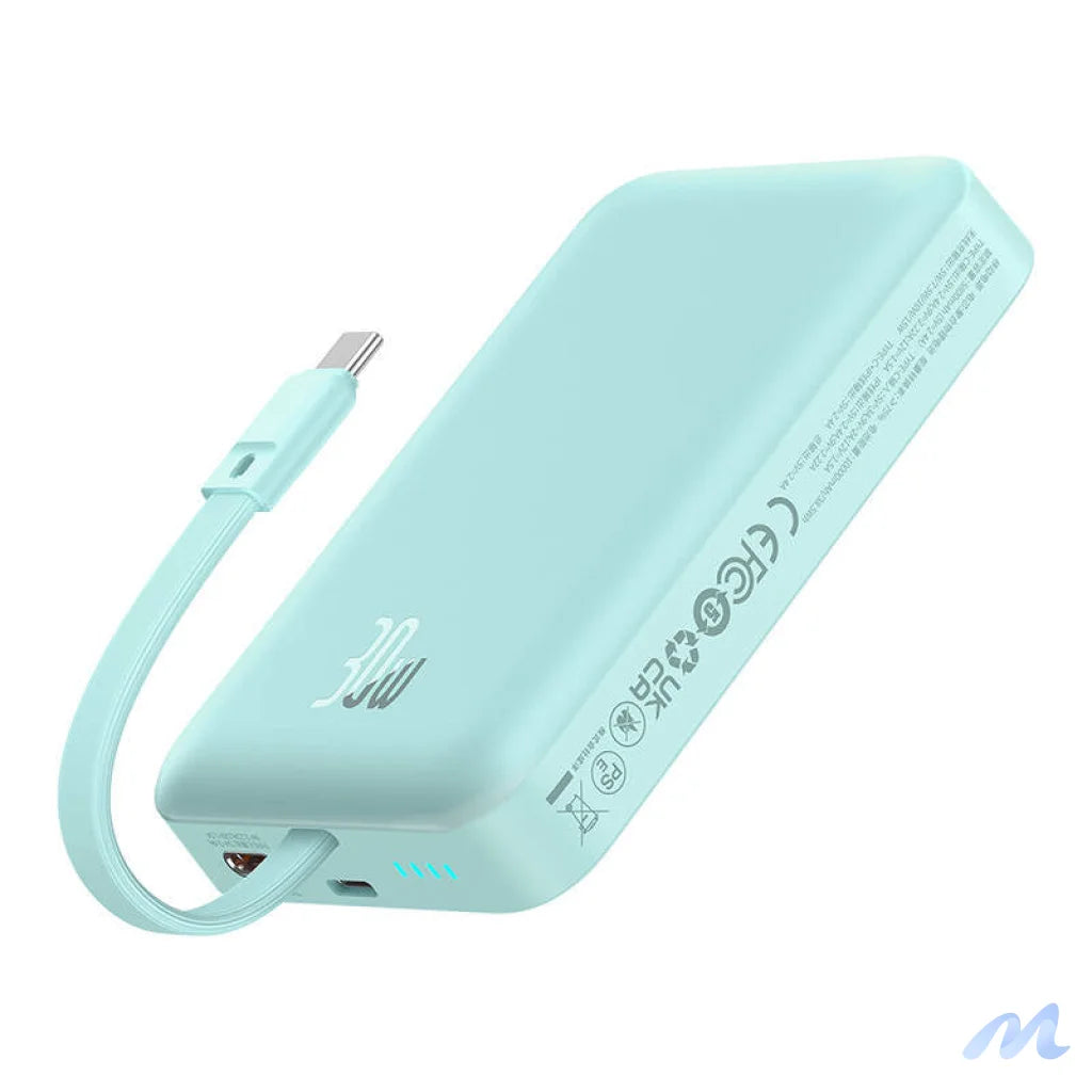 Powerbank Baseus Magnetic Mini 10000mAh, USB-C 30W MagSafe (blue)