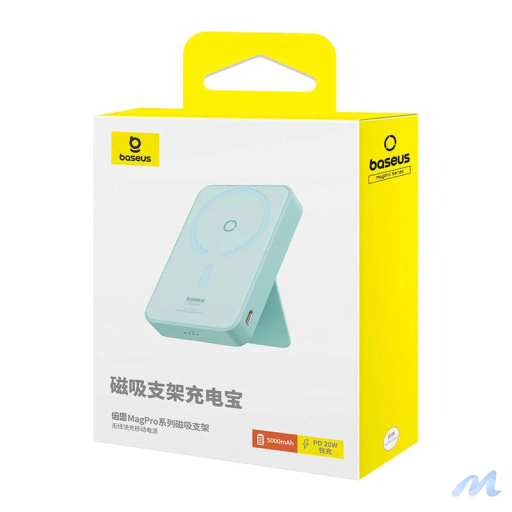 Powerbank Baseus MagPro Magnetic 5000mAh 20W, MagSafe (mint)