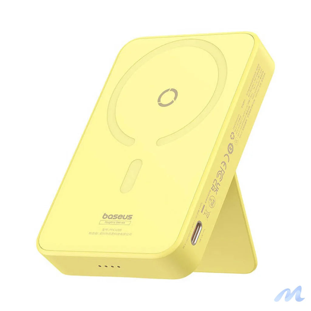 Powerbank Baseus MagPro Magnetic 5000mAh 20W, MagSafe (yellow)