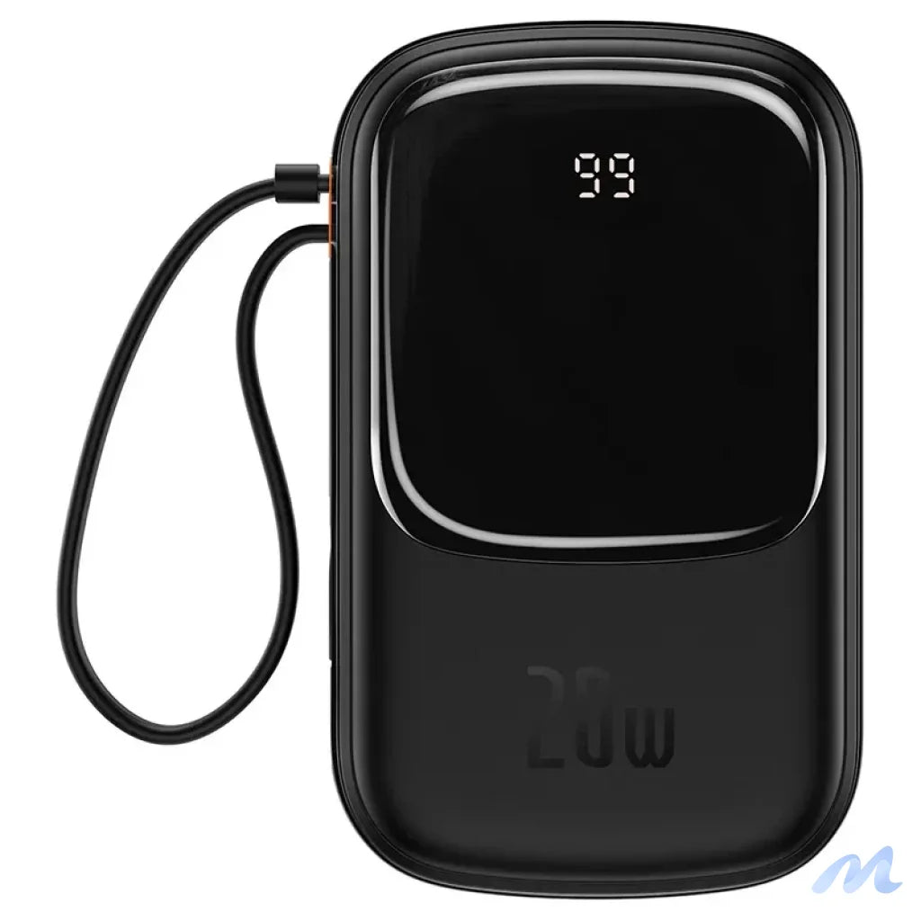 Powerbank Baseus Qpow PRO with Lightning cable, USB-C port and USB 20000mAh, 20W (Black)