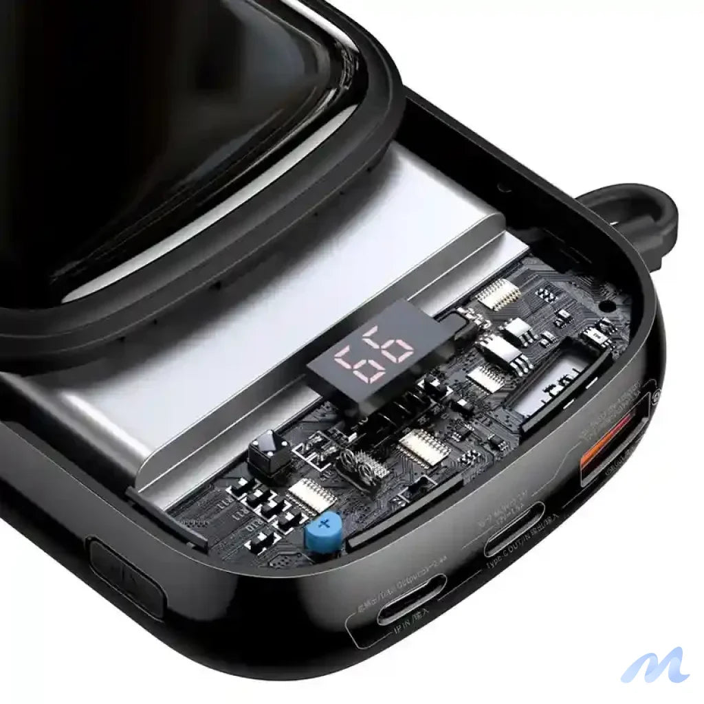 Powerbank Baseus Qpow PRO with Lightning cable, USB-C port and USB 20000mAh, 20W (Black)